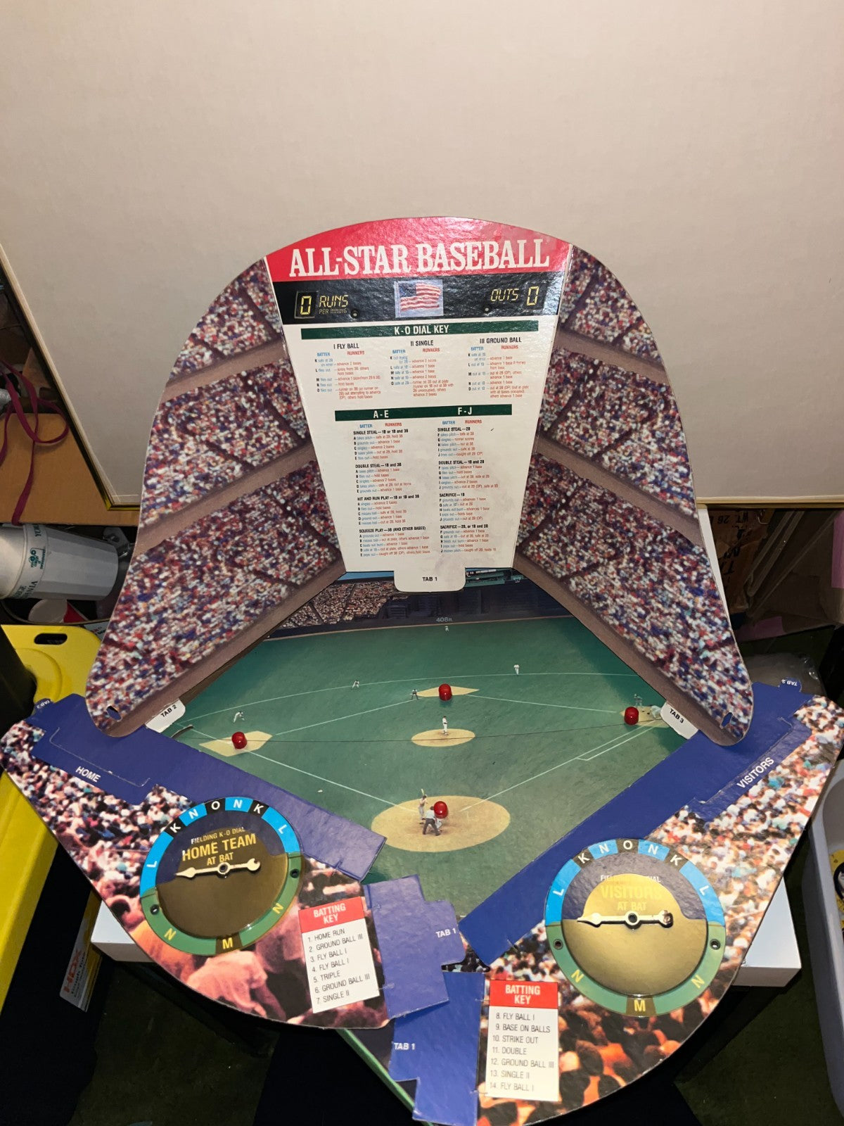 Vintage 1989 MLB All-Star Baseball Game Cadaco No. 283 COMPLETE 62 Player Discs