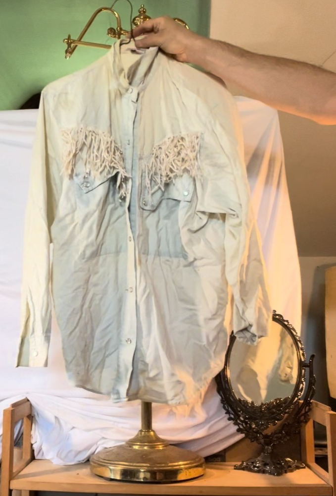 Vintage 70s Palmetto’s Western Fringe Shirt Pearl Snaps Cowboy Rodeo Unisex M