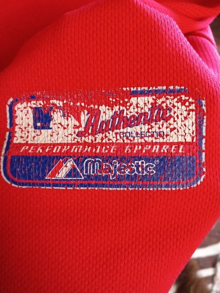 Philadelphia Phillies Jersey 3XL — Majestic Authentic Collection — Red Alternate
