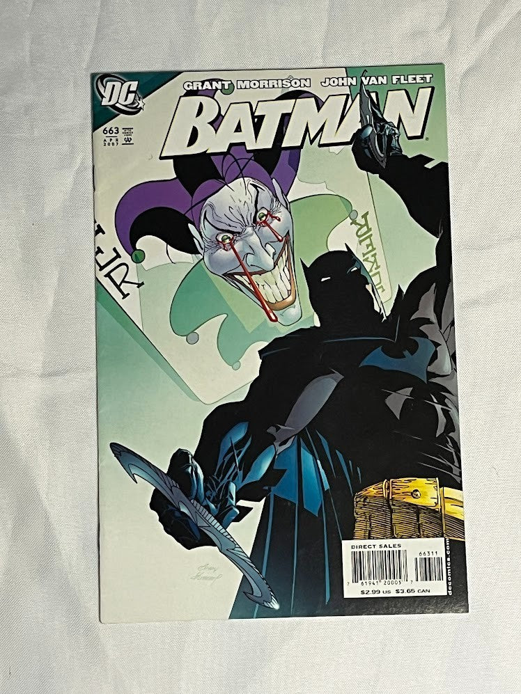 Batman 663 Grant Morrison John Van Fleet Todd Klein DC Comics Joker Cover