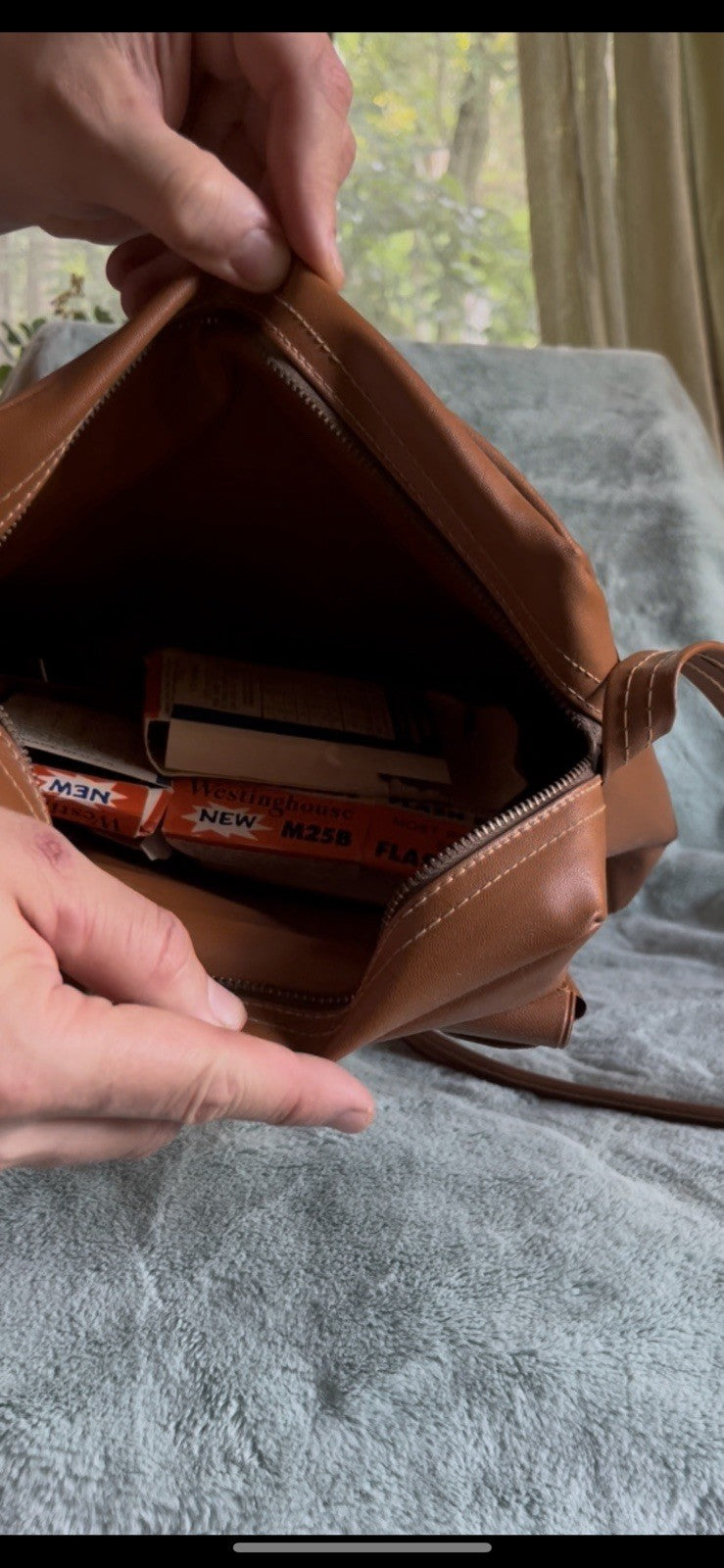 Vintage Faux Leather Women’s Camera Bag