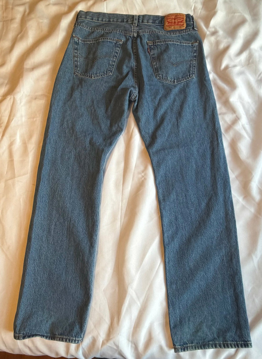 Levi's 501 Custom Art Patch Denim Blue Jean's W34 L32