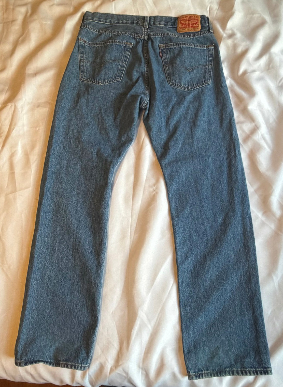 Levi's 501 Custom Art Patch Denim Blue Jean's W34 L32