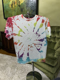 Vintage Fruit Of The Loom Tye Dye T-Shirt Medium , USA Fabric