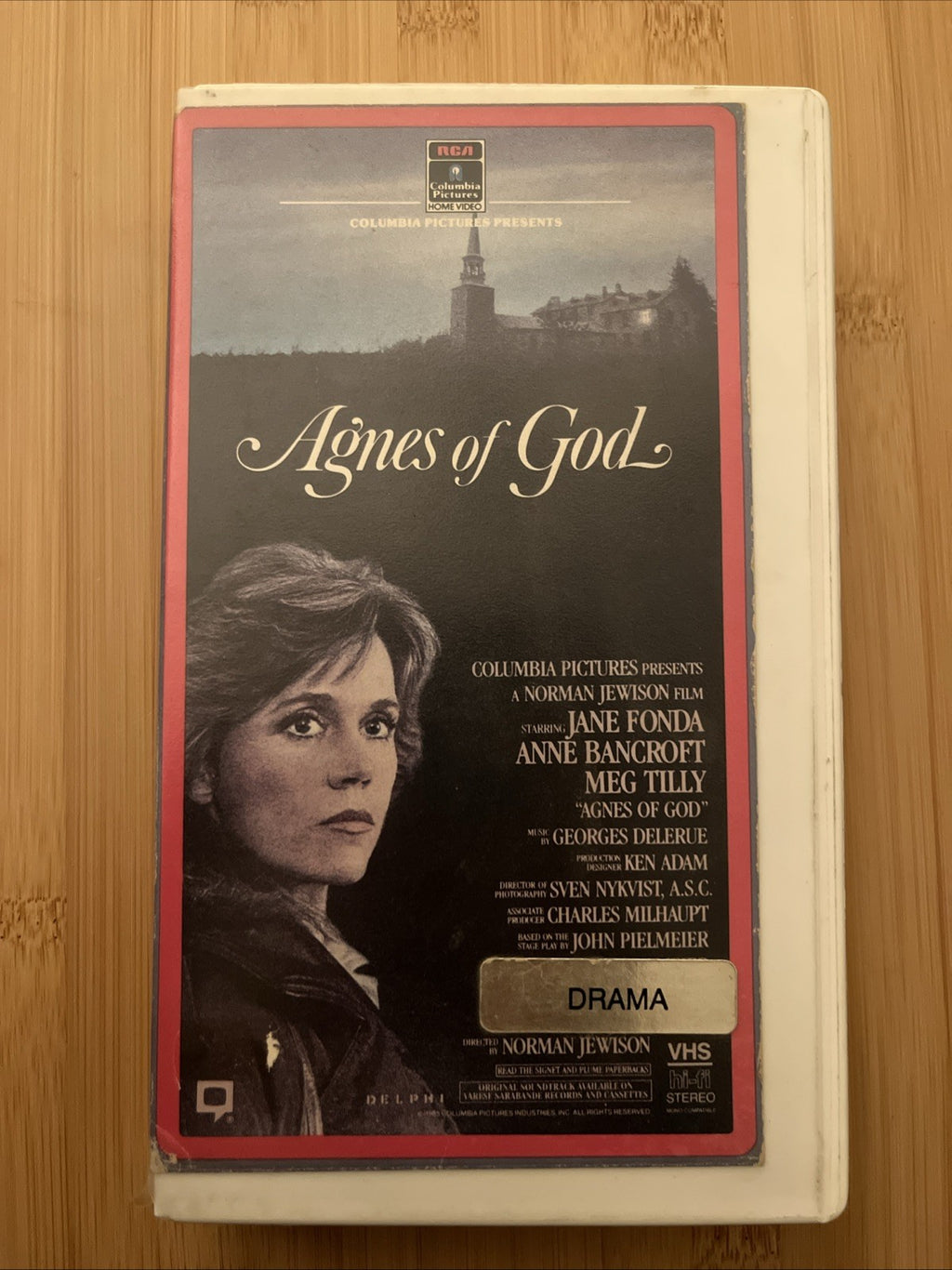 Vintage Agnes Of God VHS 1985 Jane Fonda -  Nostalgic Video Store Case