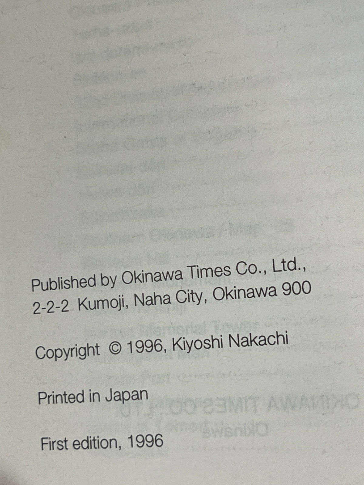 Kiyoshi Nakachi Ryukyu Islands and Okinawans Sightseeing & Lifestyle