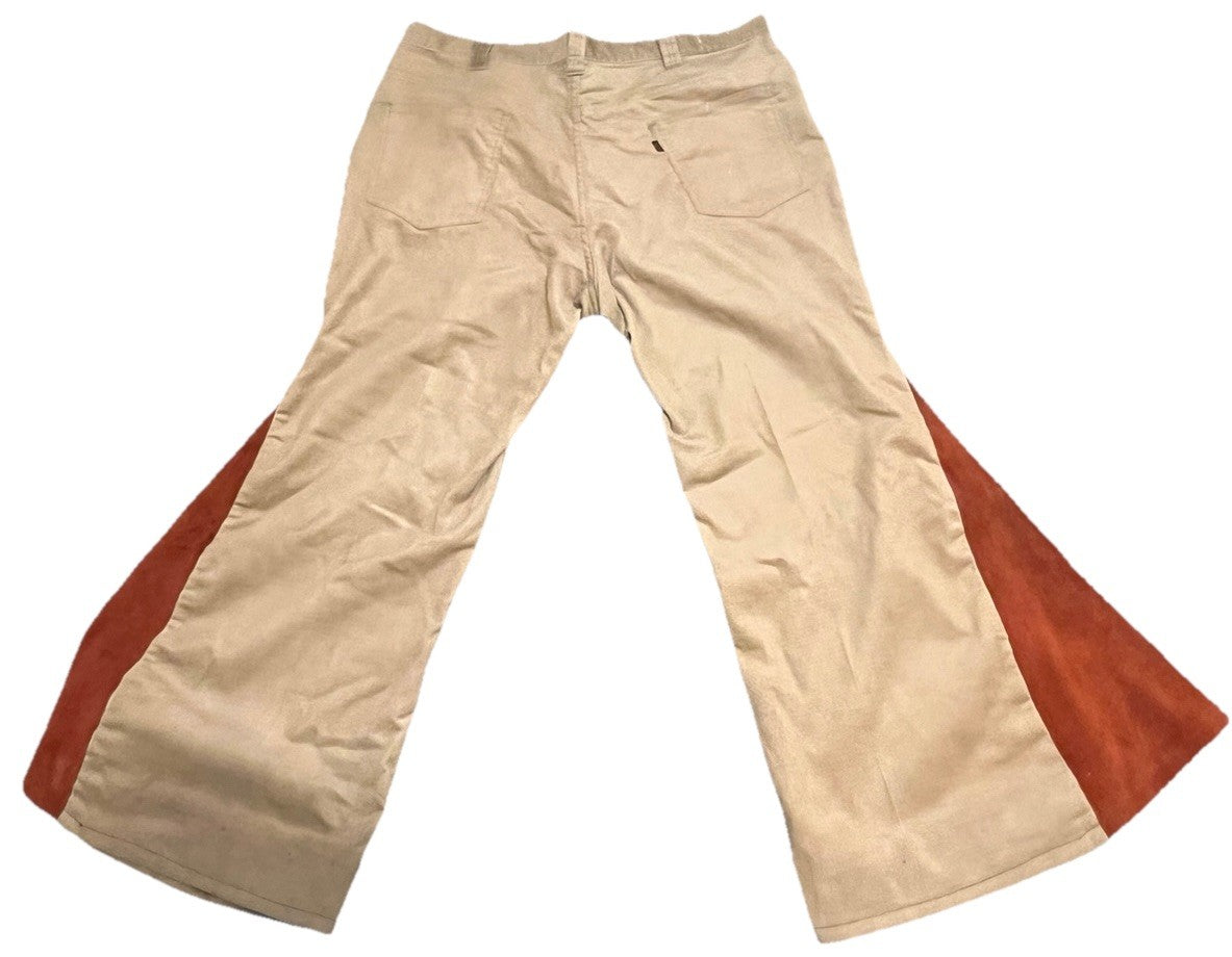 Levi’s Corduroy Pants 42x40 Custom Suede Bell Bottom Flare Vintage 70s Style