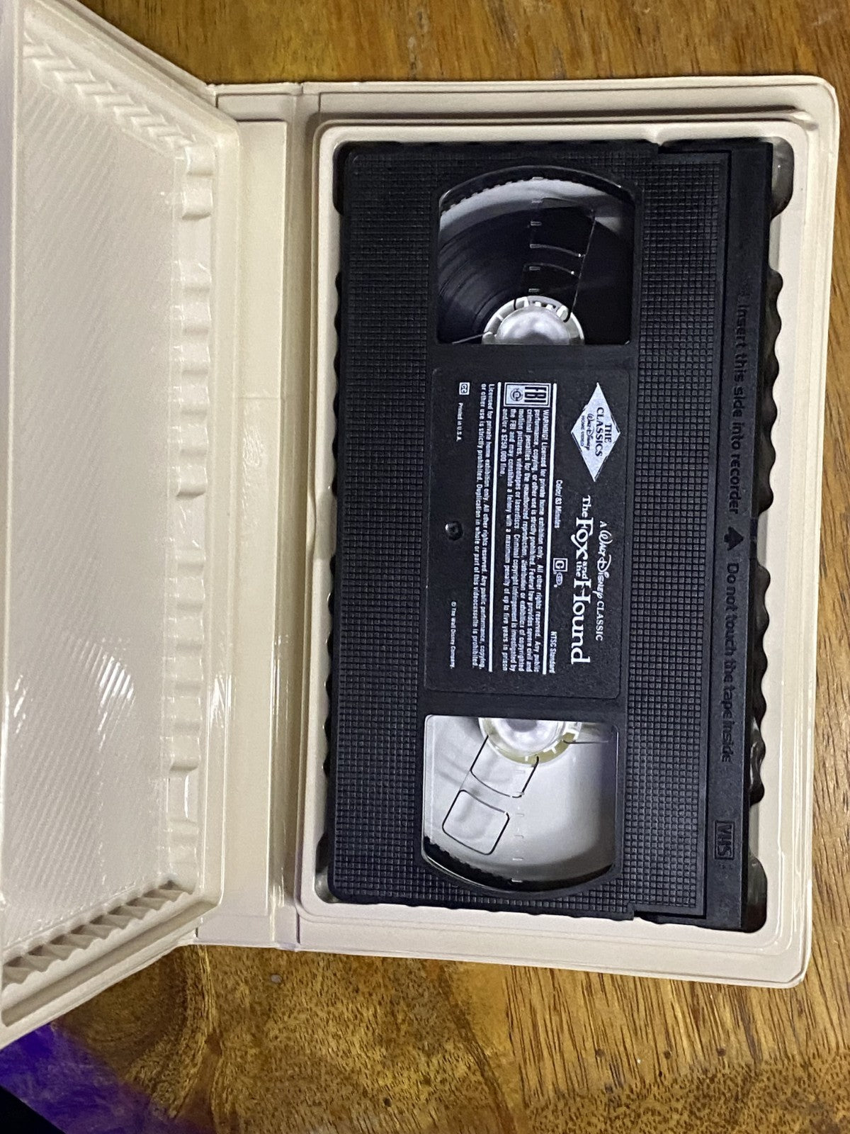 Walt Disney's The Fox and the Hound VHS Black Diamond Edition W Original Inserts