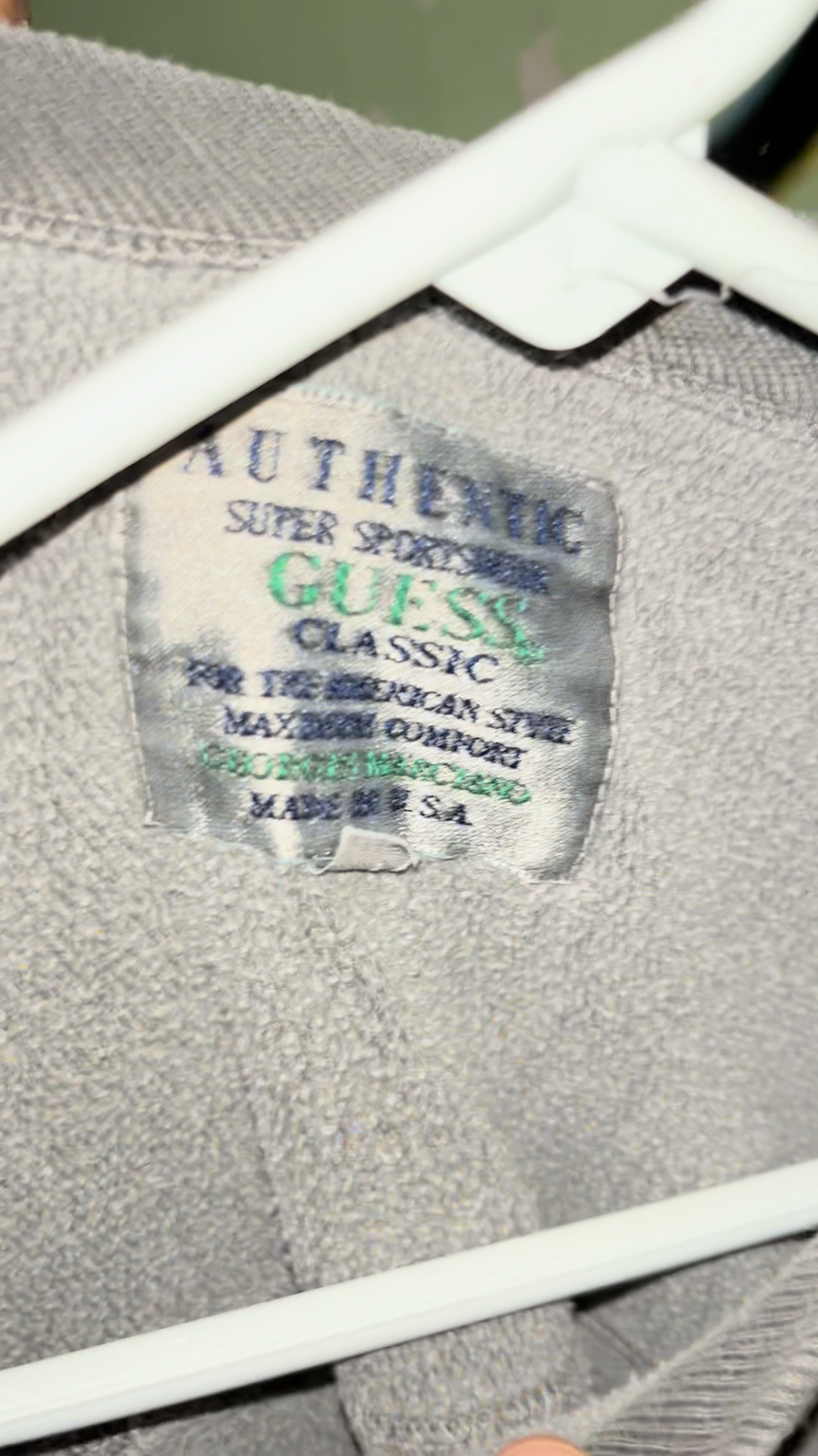 Vintage 90S Guess Jeans Grey Sweatshirt Sz Large