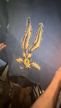 VINTAGE 90s Wile E Coyote Looney Tunes T-Shirt Double Sided Big Face Grunge