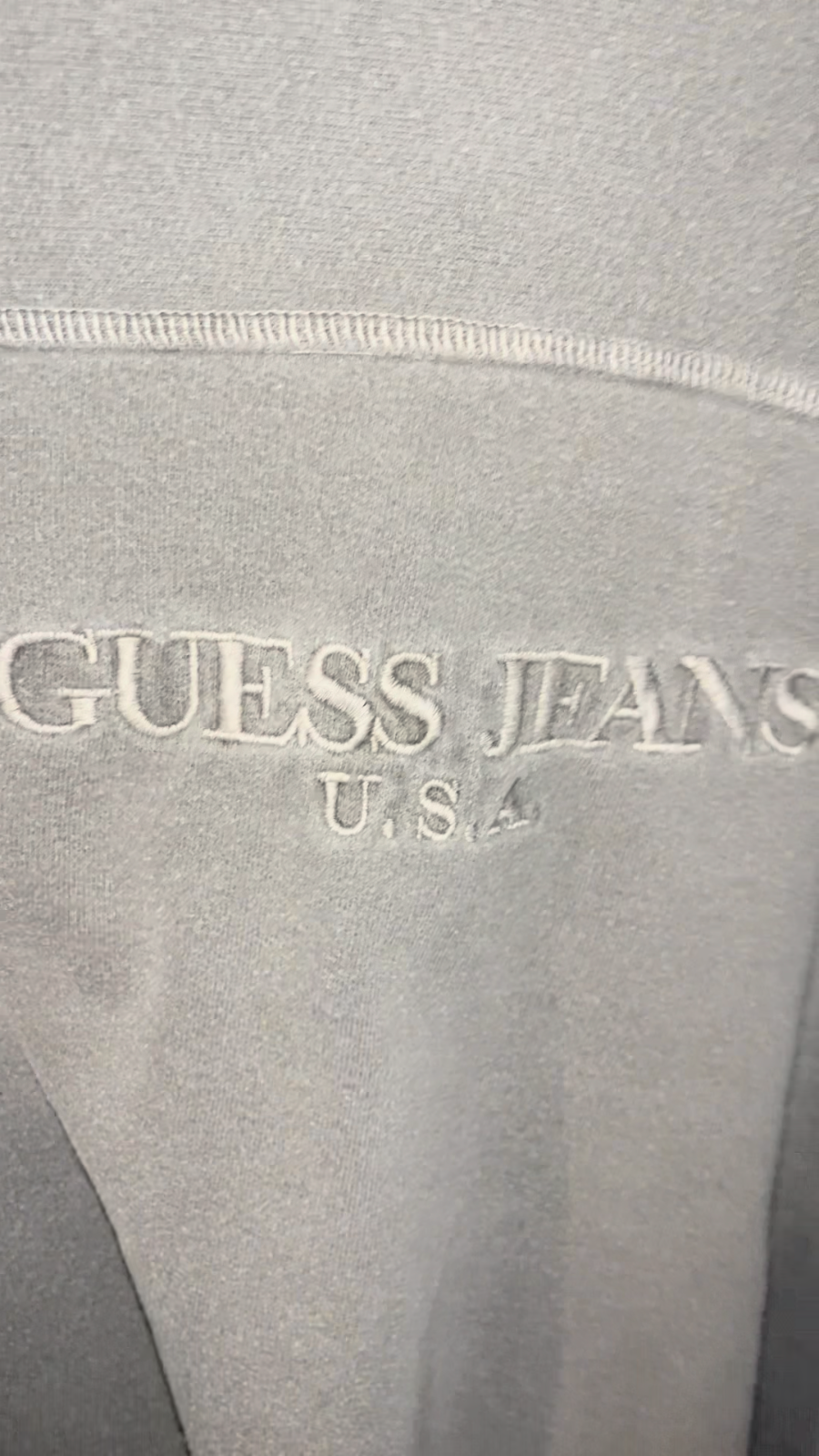 Vintage 90S Guess Jeans Grey Sweatshirt Sz Large