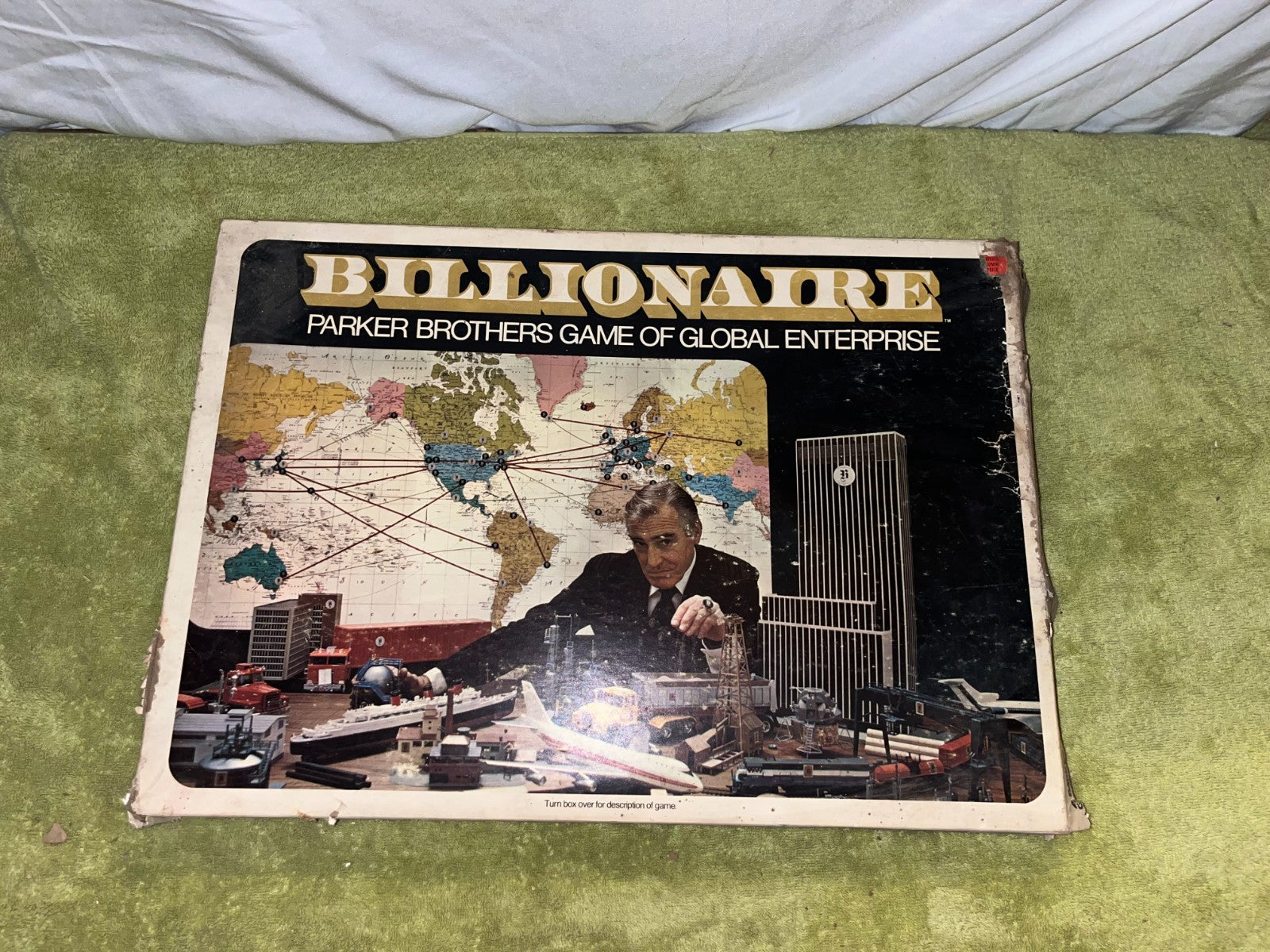 BOXED BILLIONAIRE PARKER BROTHERS BOARD GAME VINTAGE COMPLETE IN BOX 1973 NO 43