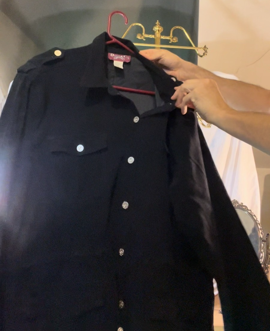 Denim & Co Essentials Black Utility Stretch Jacket — Women’s 2X — Snap Front, Ep