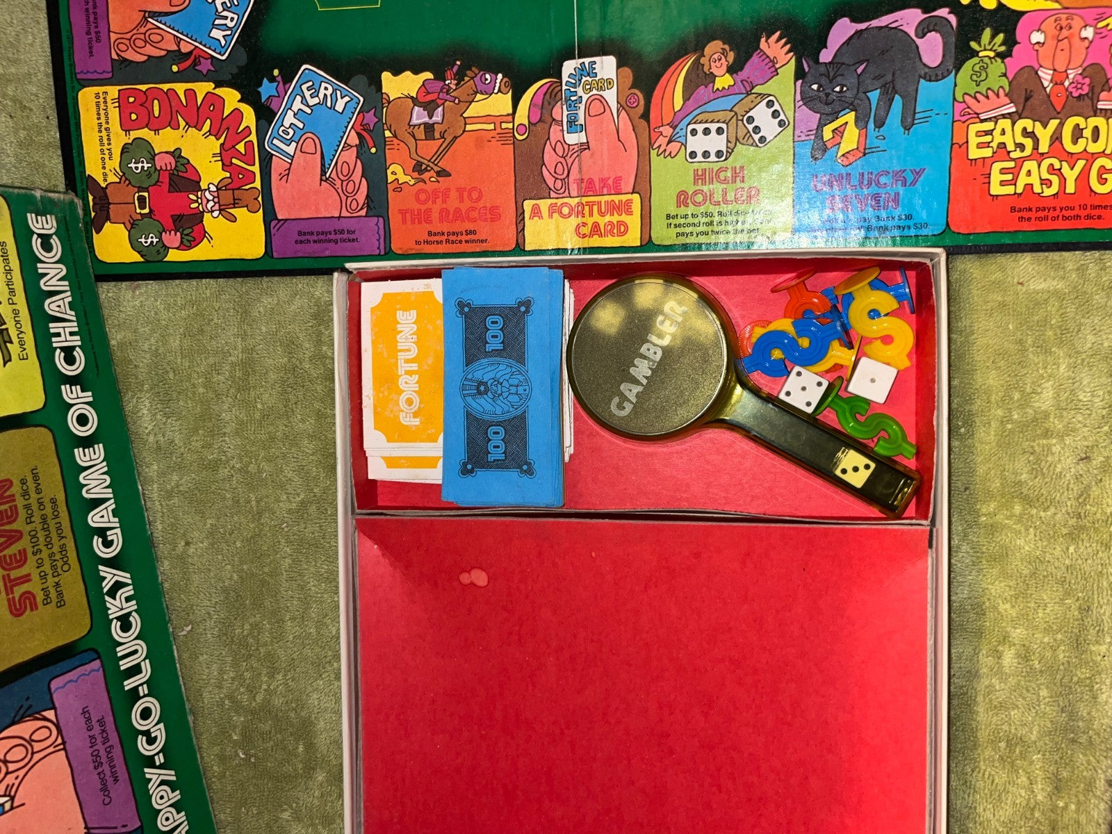 Vintage 1977 Parker Brothers GAMBLER Board Game!