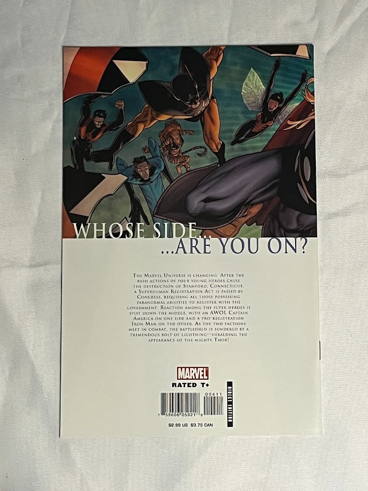 Civil War #4 (2006) CIVIL WAR Prt 4 MILLAR and MCNIVEN Avengers Marvel Comics