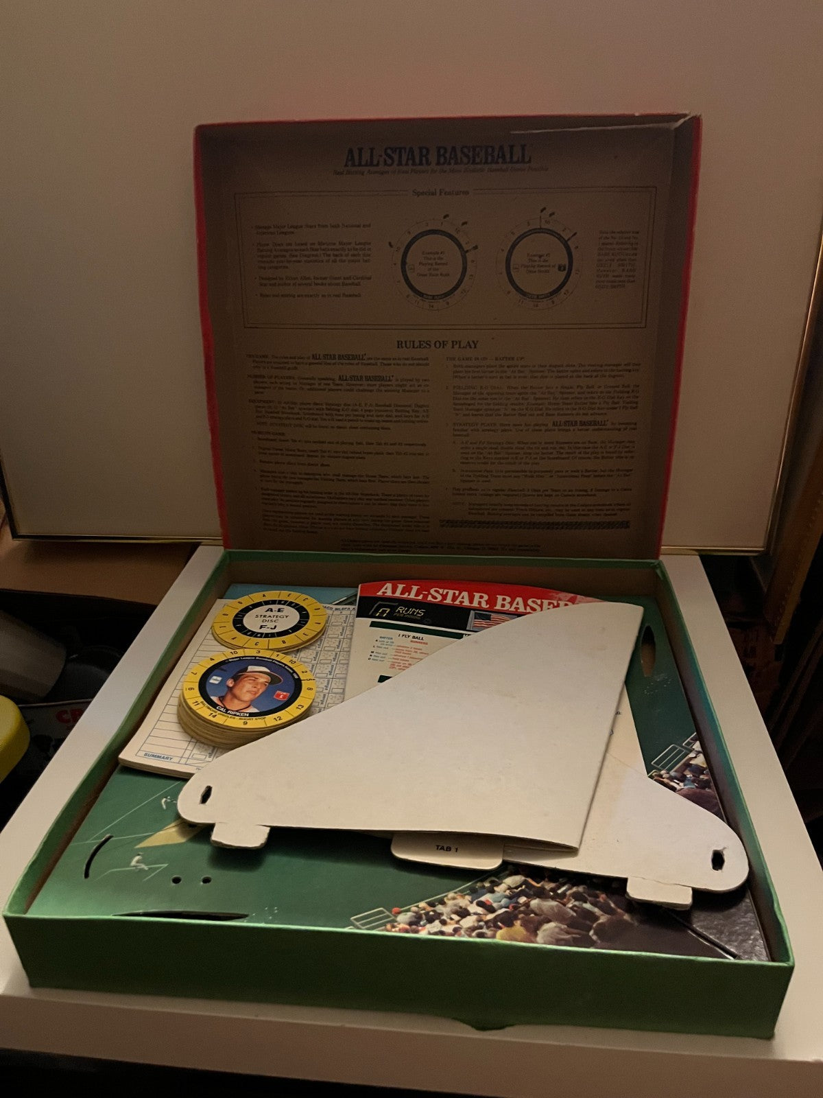 Vintage 1989 MLB All-Star Baseball Game Cadaco No. 283 COMPLETE 62 Player Discs