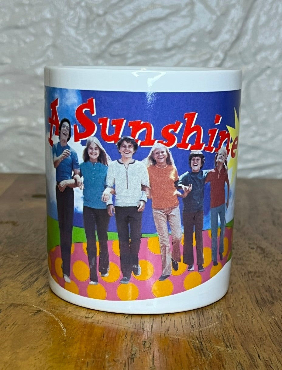 Brady Bunch Ceramic Coffee Mug Cup-HAVE A SUNSHINE DAY *Excellent Condition