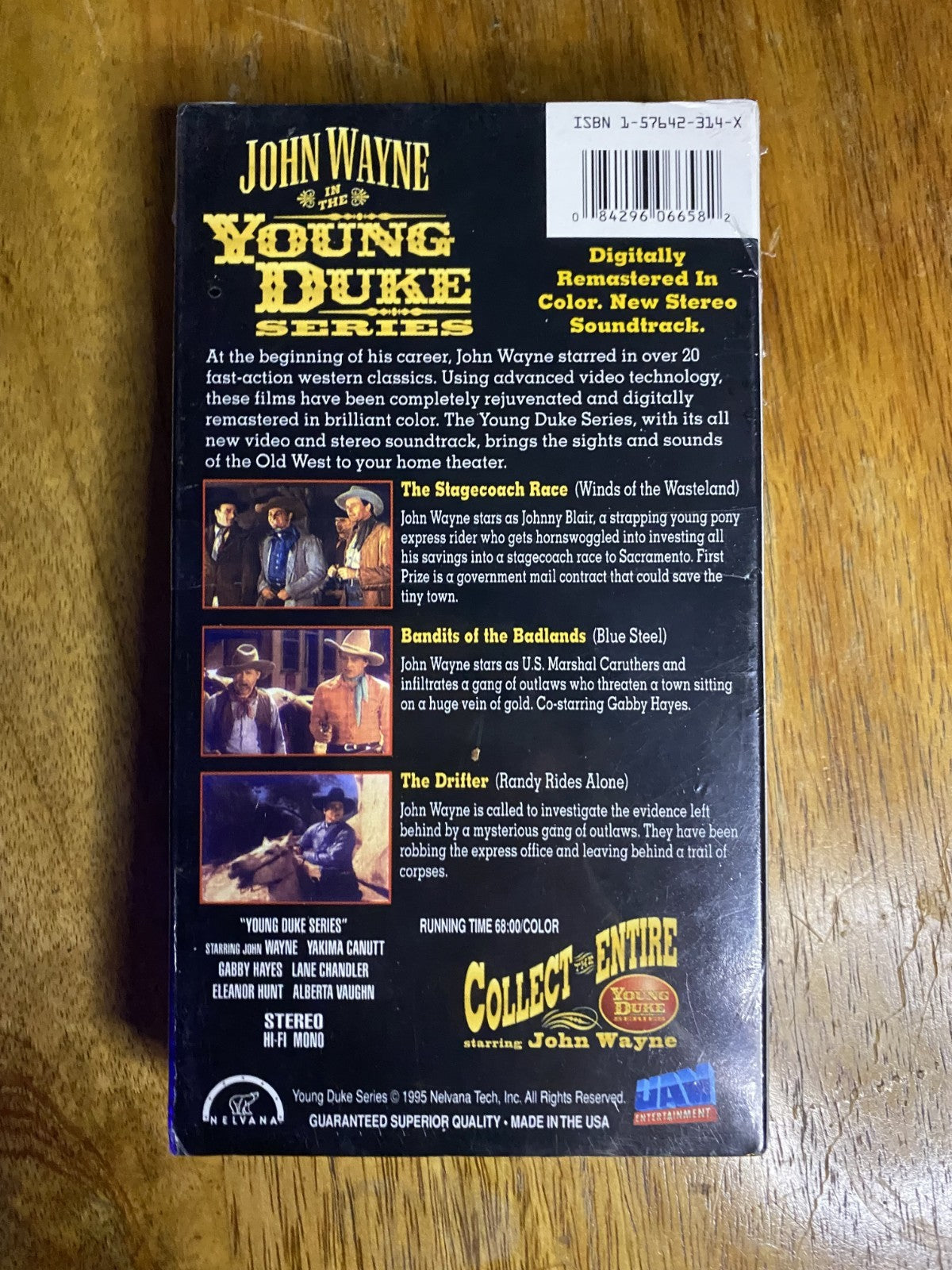 John Wayne's Stagecoach Race- Digitally Remastered In Color VHS  SEALED