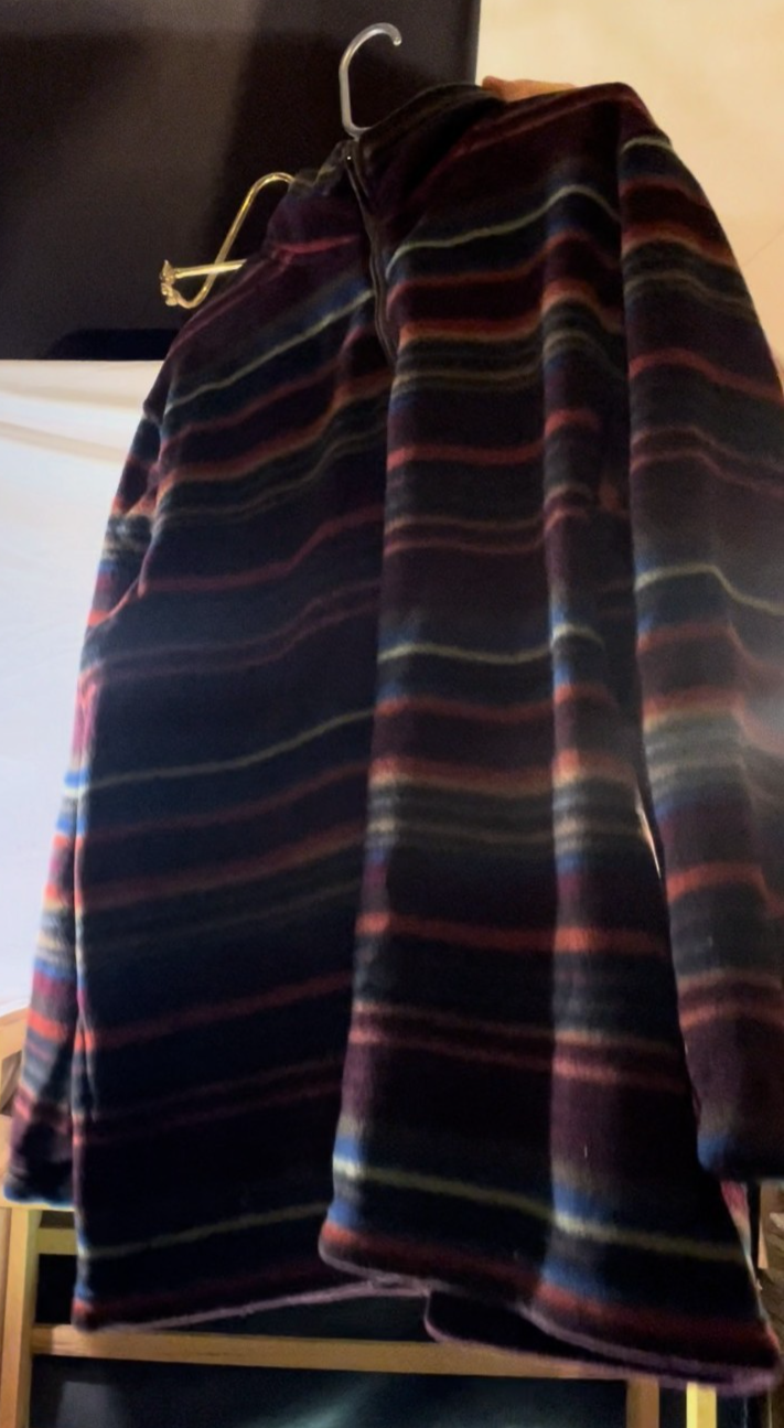 Vintage Y2K Kate Hill Casuals Striped Quarter Zip Sweater Women’s L Multicolor