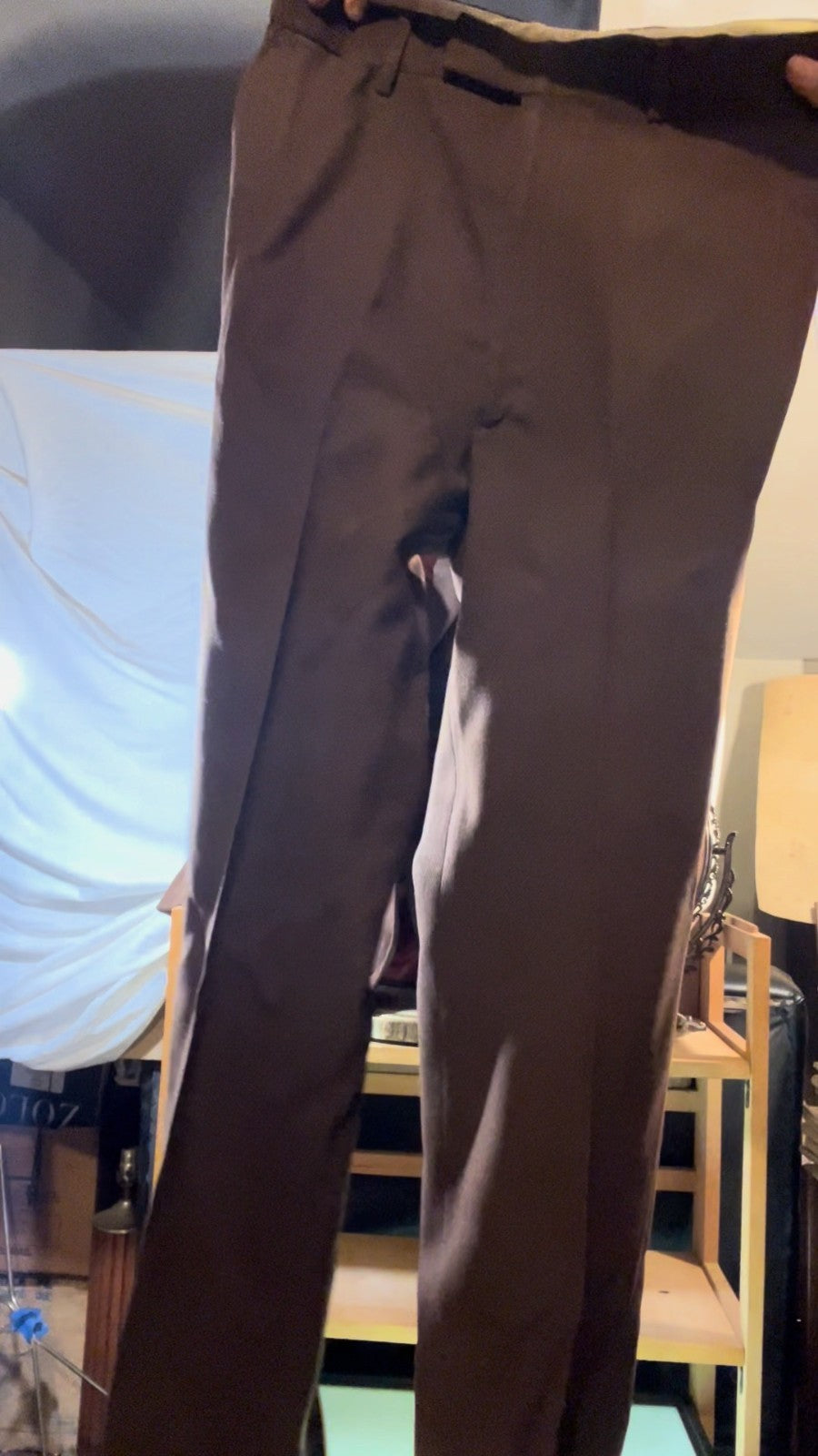 Vintage Pierre Cardin Couture Suit 42R Brown Textured 2‑Piece Suit 80s 90s