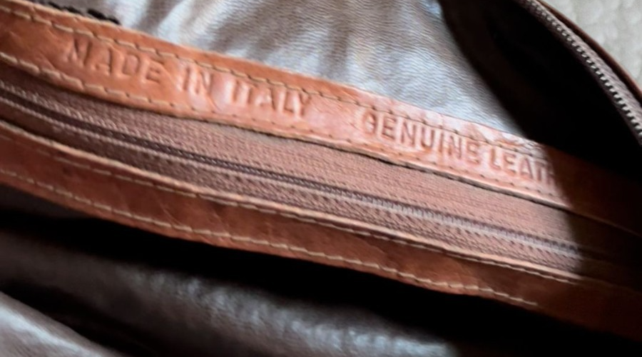 Handmade Artisan Vintage Italian Genuine Leather Shoulder Bag — Late 90s
