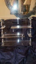 Vintage Acrylic Multi Shelve Distinctive Violin S Hole Side Spiral Unique Levels