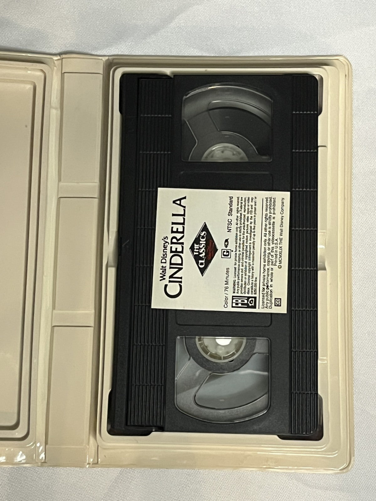 Walt Disney's Classic Cinderella (VHS Tape, 1988) Black Diamond Edition