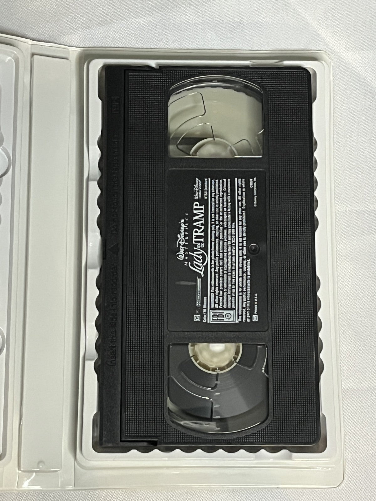 Lady And The Tramp VHS Tape Original Inserts Walt Disney Masterpiece