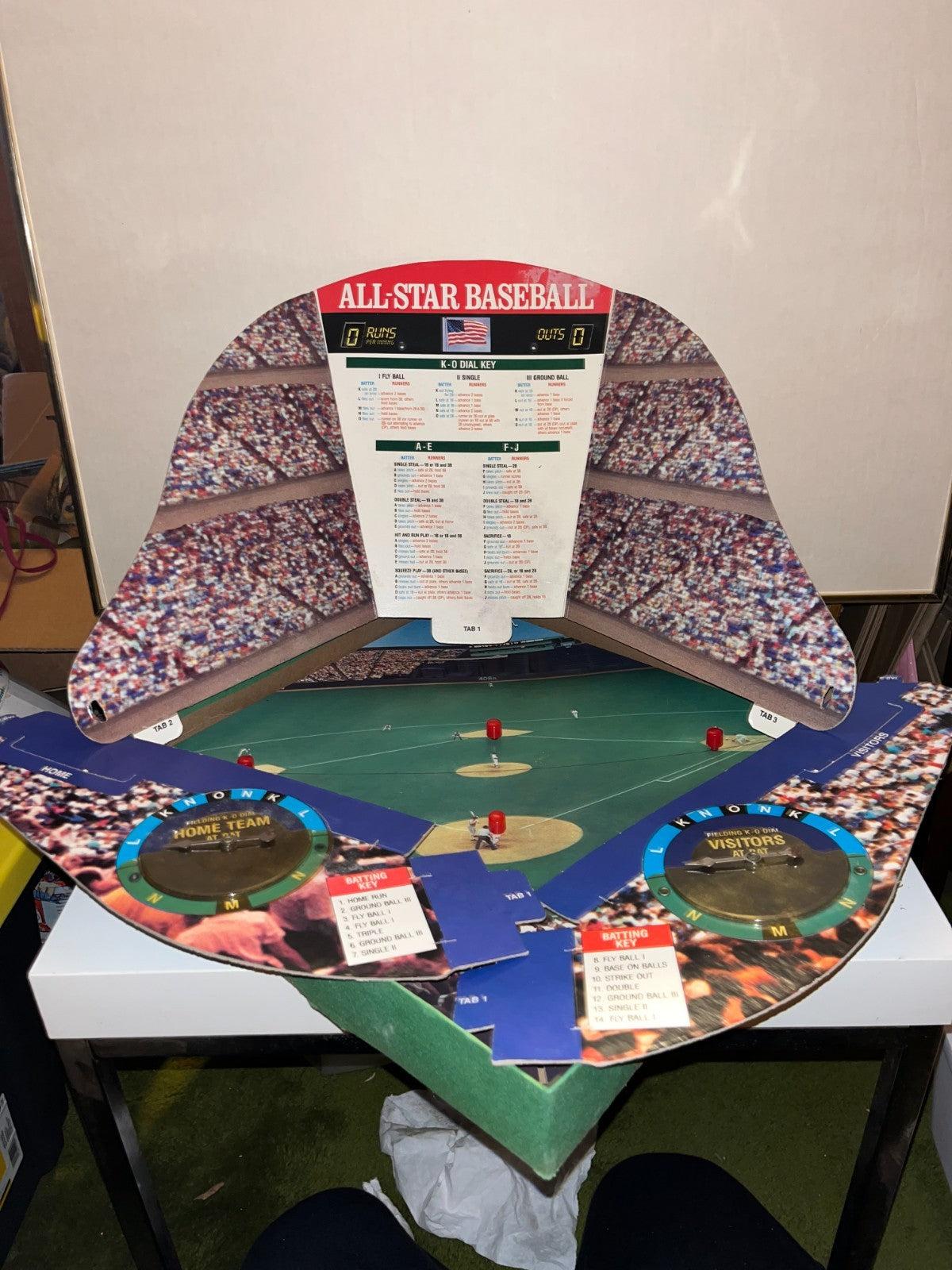 Vintage 1989 MLB All-Star Baseball Game Cadaco No. 283 COMPLETE 62 Player Discs