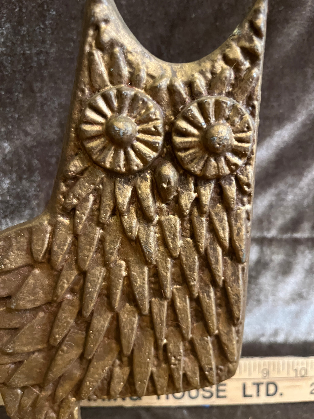 Vintage 1960s MCM Brutalist Owl Sculpture (9.5” x 8”) pf