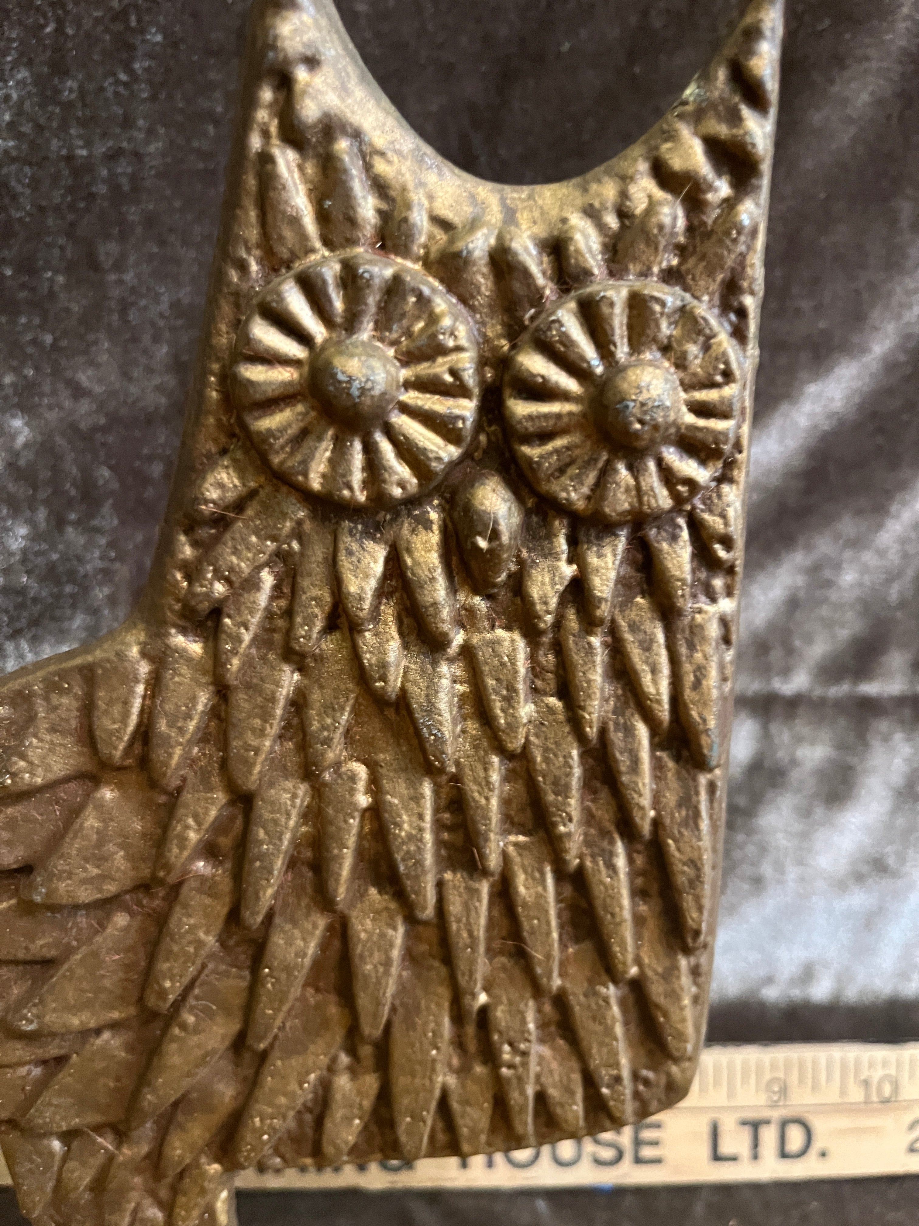 Vintage 1960s MCM Brutalist Owl Sculpture (9.5” x 8”) pf