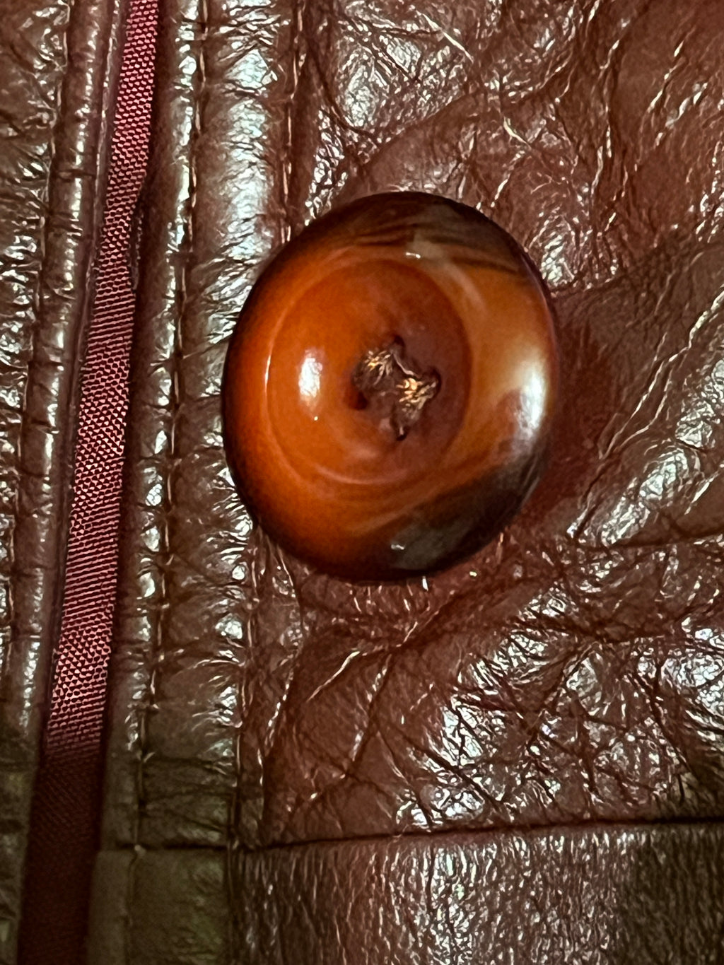 Late 70s/Early 80s Red Leather Trench Coat – Full Length, Belted, USA-Made 48 inches long zz