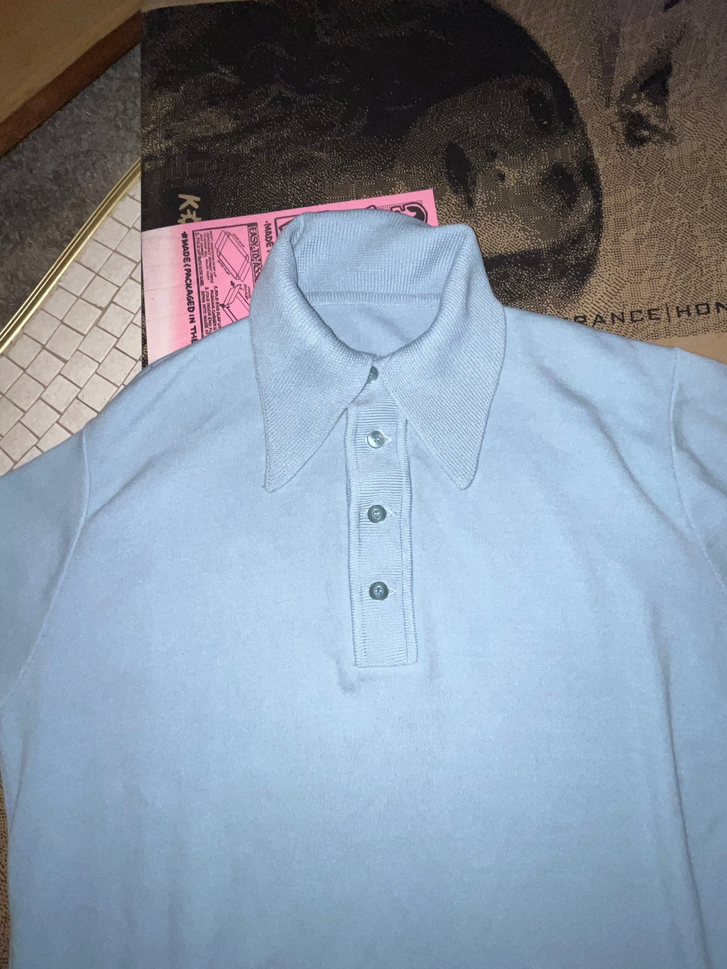 Vintage Blue polo no tag zz
