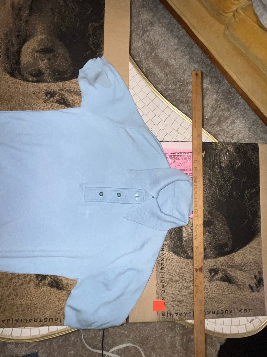 Vintage Blue polo no tag zz