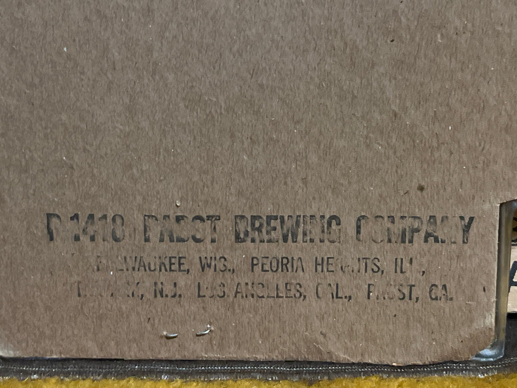 Vintage 1970s Pabst Blue Ribbon “On Draught” Wall Sign pf