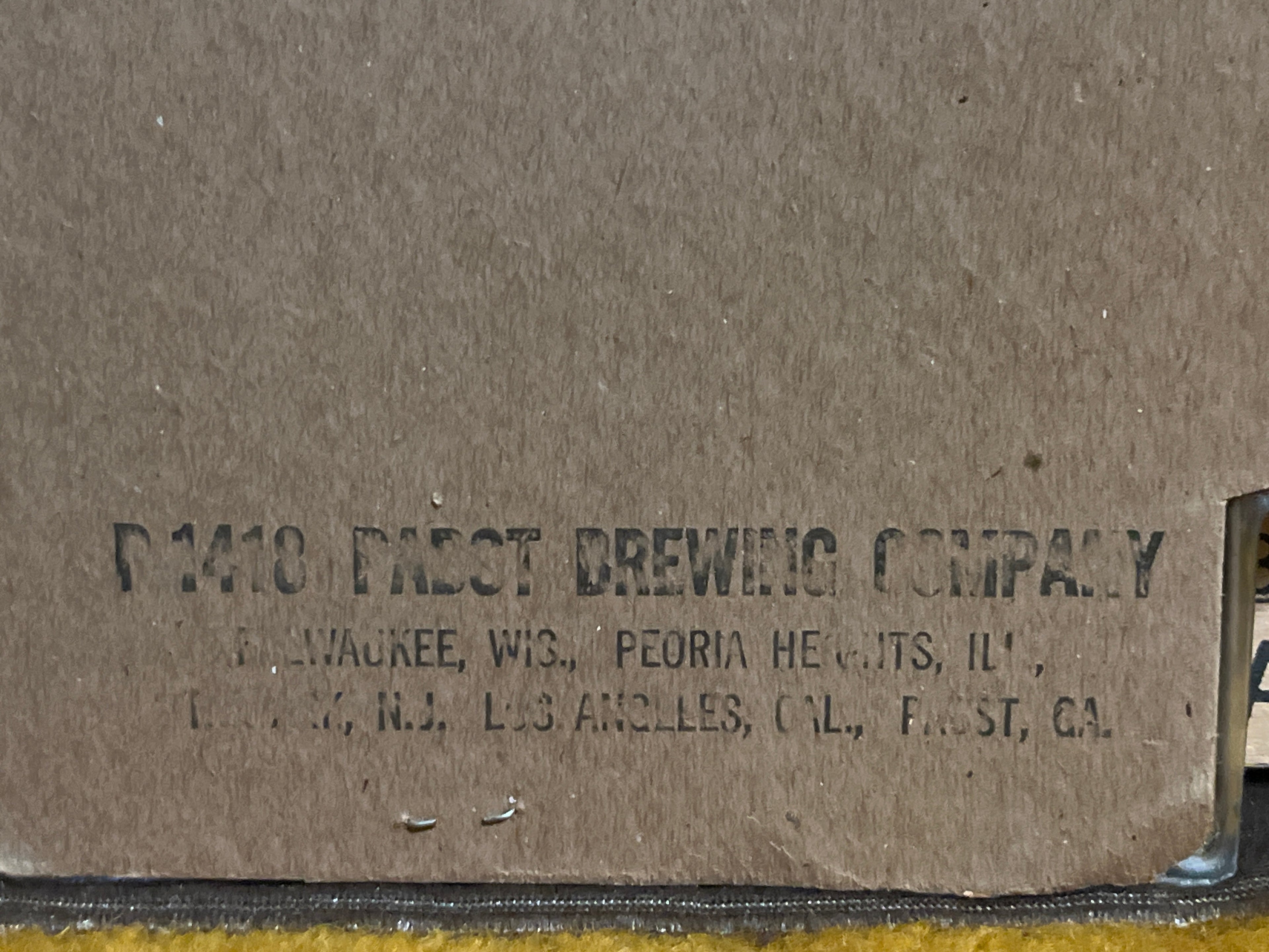 Vintage 1970s Pabst Blue Ribbon “On Draught” Wall Sign pf