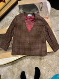 Vintage 70s/80s Retford place jacket red/grey flannel zz