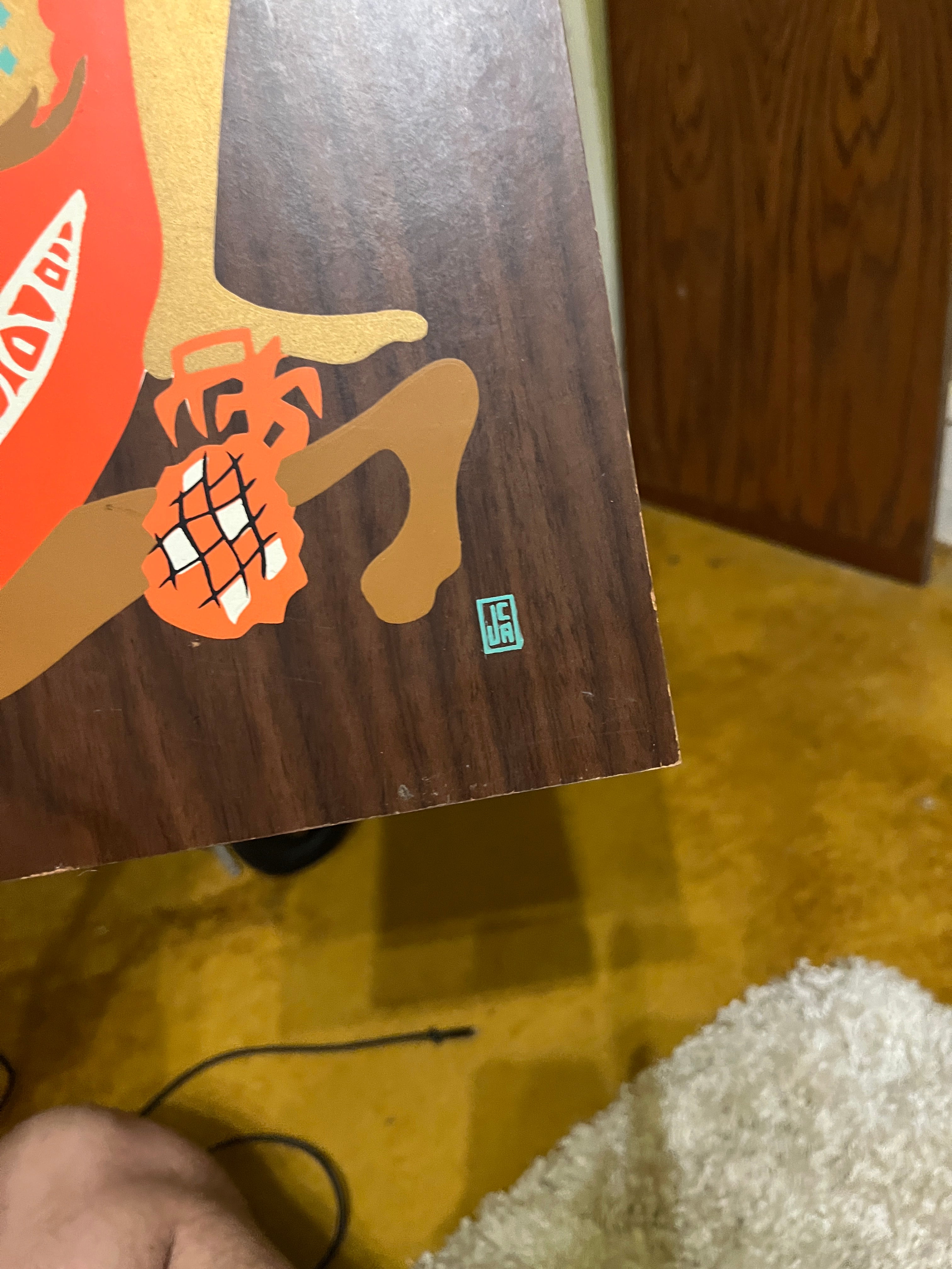 Vintage 1960s MCM Turner Wall Accessory "Calypso" Plaque – Robert Lyons Tiki Style, Hand-Colored 21x8 inches pf