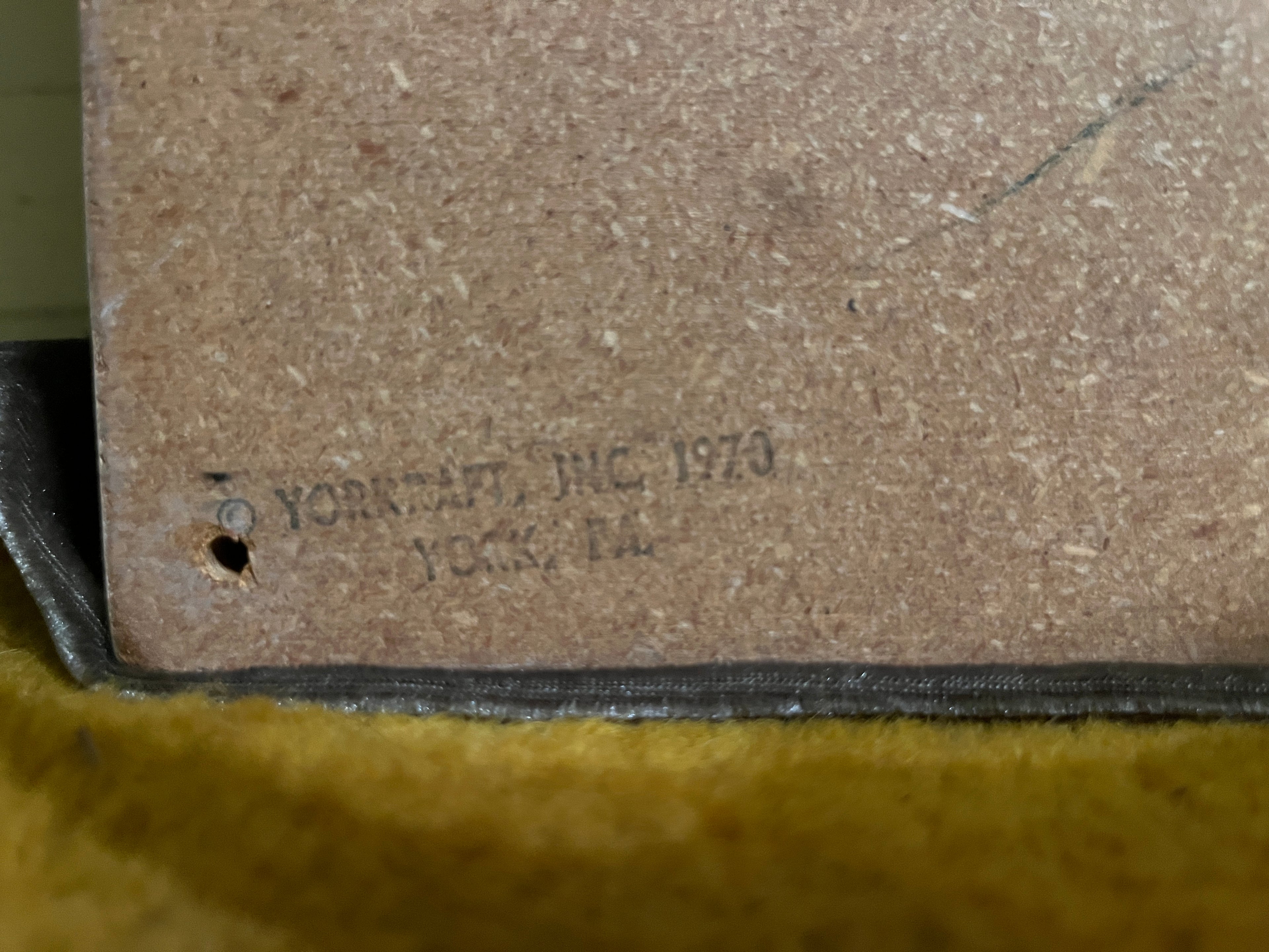 1970s Yorkcraft Life liberty and the pursuit of happiness sign pf