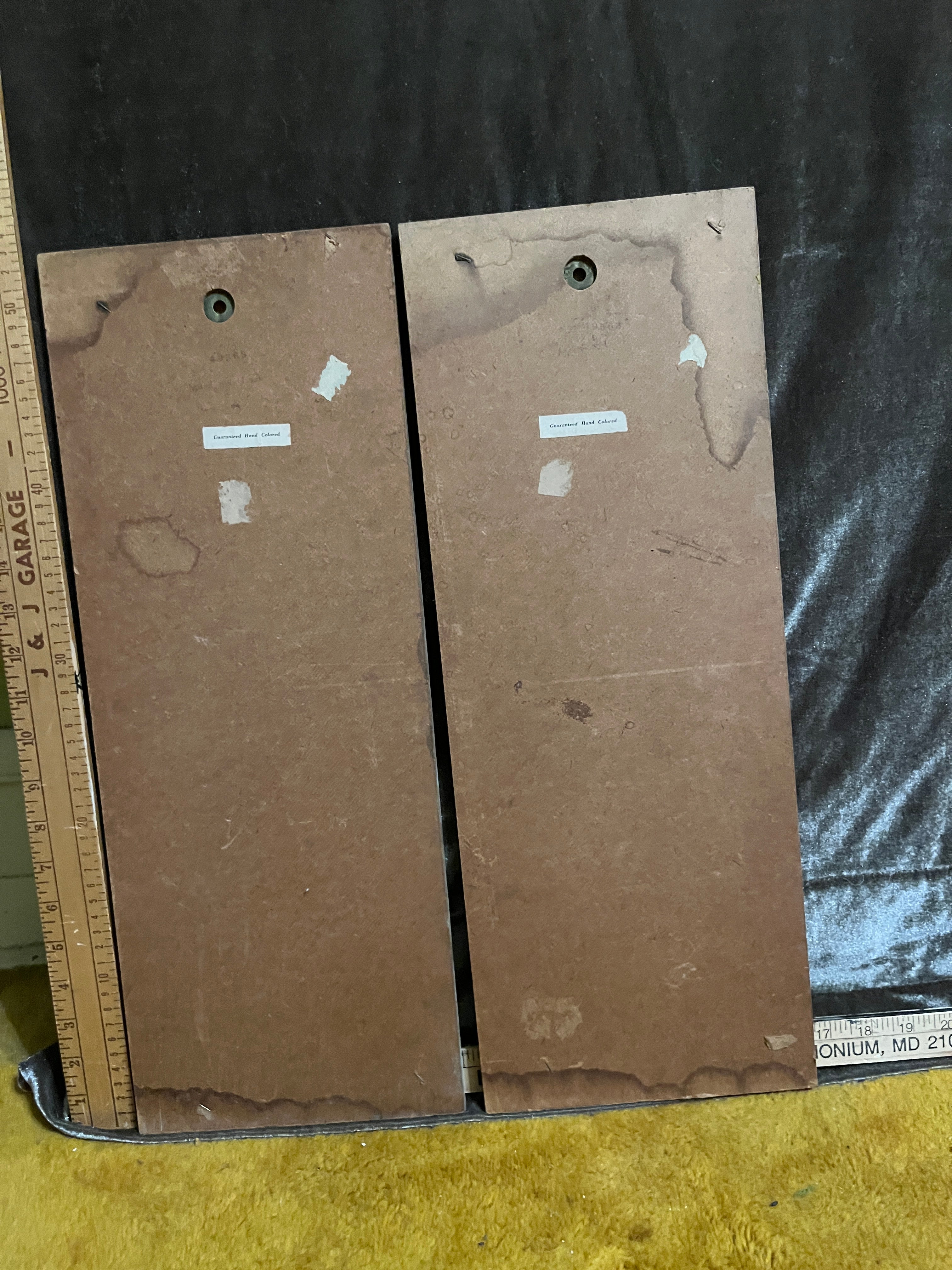 Vintage MCM Kovac Wall Plaques Pair – 1960s Illinois Moulding Co. Still Life Art 21x8 inches pf