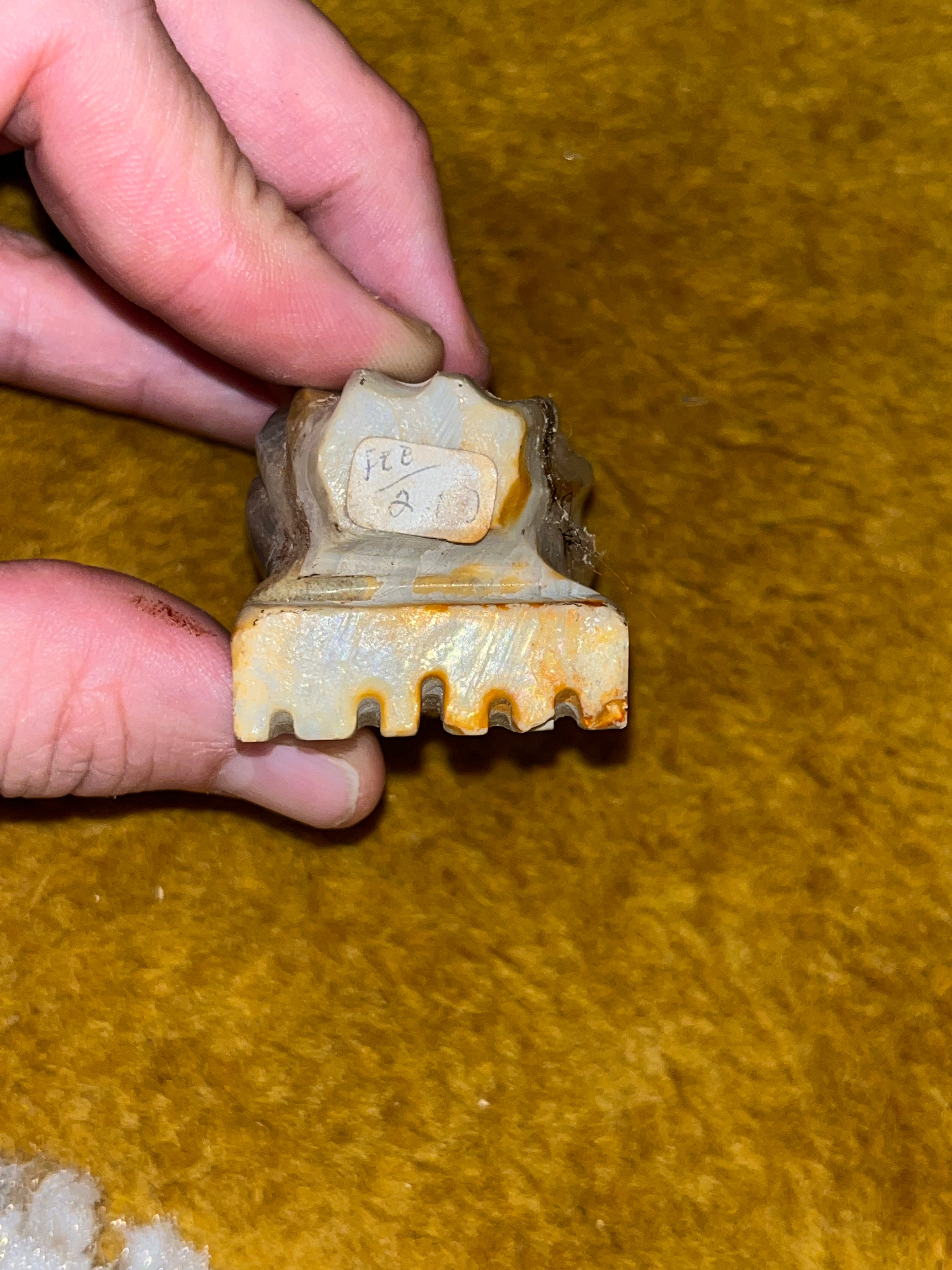 Vintage Mid-Century Mexican Onyx Owl Figurine 3x1 inches pf