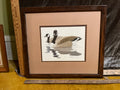 VINTAGE 1980 CANADA GEESE ART PRINTBy Wildlife Artist Richard Sloan 15.5x17.5 inches pf