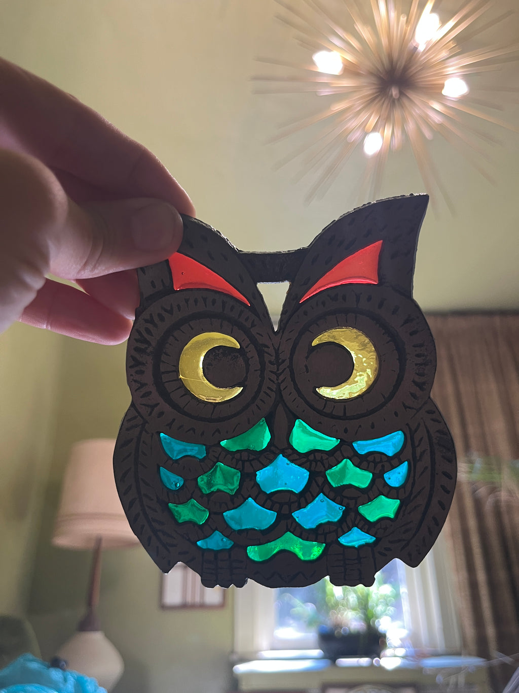 DEADSTOCK Vintage 1973 "Tiffany-Style" Cast Iron Owl Trivet – UNOPENED in Original Box! Pf