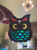 DEADSTOCK Vintage 1973 "Tiffany-Style" Cast Iron Owl Trivet – UNOPENED in Original Box! Pf