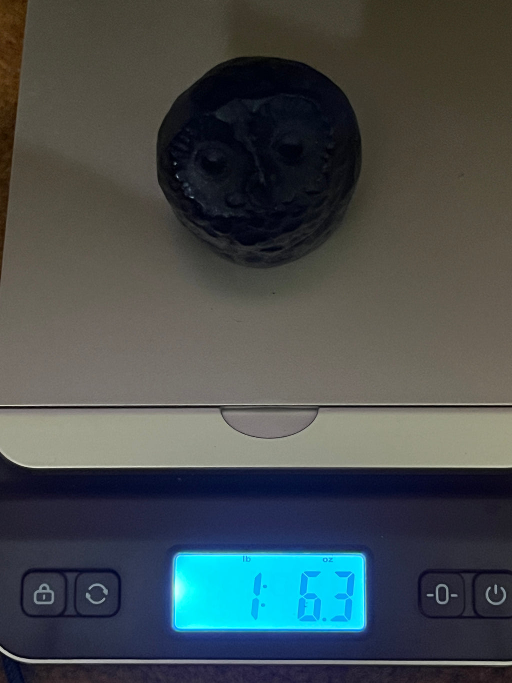 Vintage Solid Cast Iron Owl Paperweight – Heavy Miniature 1.5 lb Textured Desktop Figurine pf