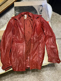 Vintage 1970s Arbitro Red Leather Jacket – Soft Spanish Leather, Size 40 zz